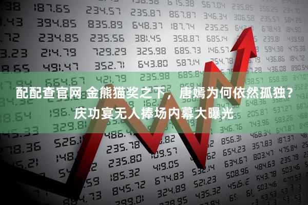 配配查官网 金熊猫奖之下，唐嫣为何依然孤独？庆功宴无人捧场内幕大曝光