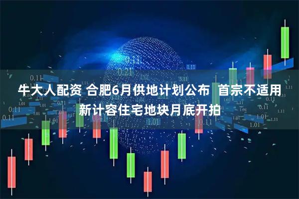 牛大人配资 合肥6月供地计划公布  首宗不适用新计容住宅地块月底开拍
